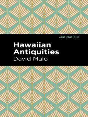 cover image of Hawaiian Antiquities